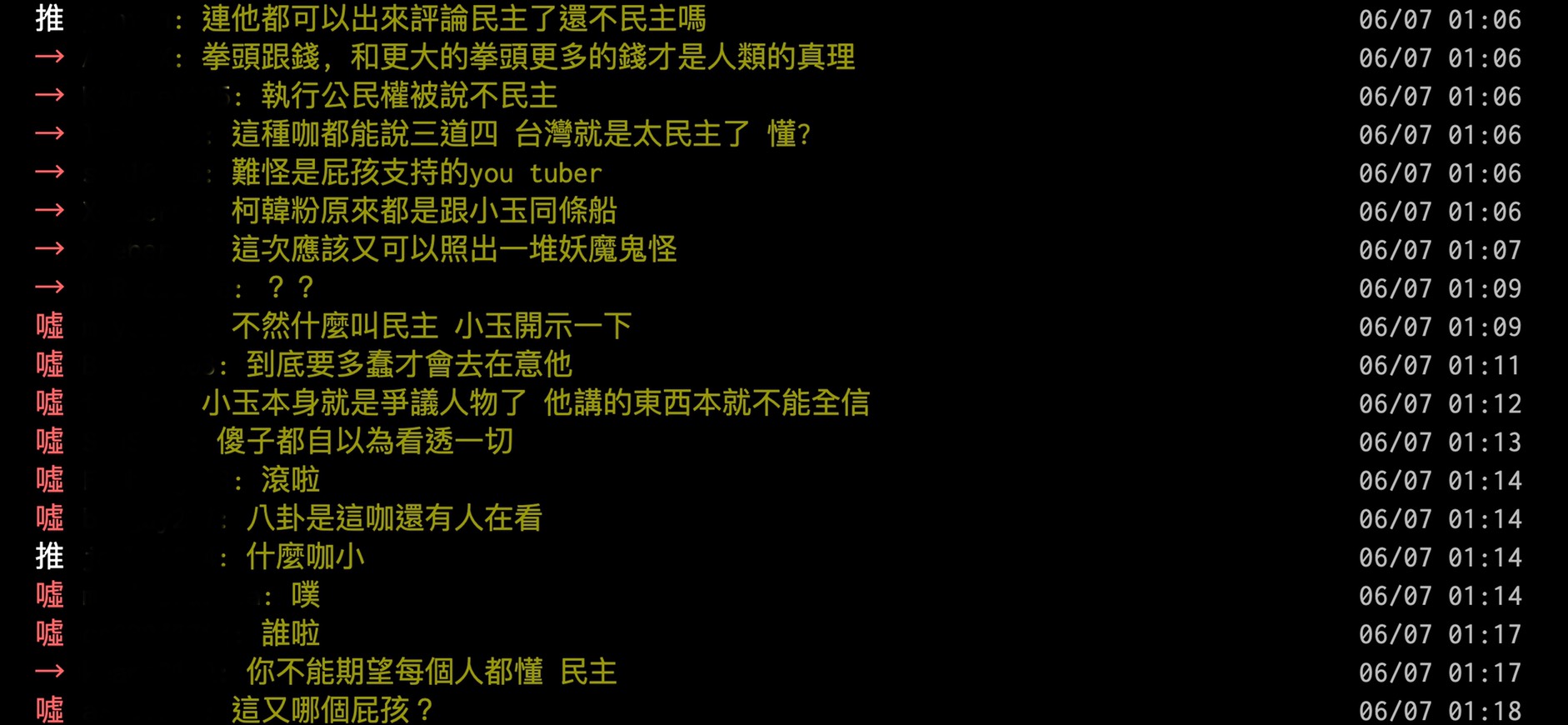 小玉怒轟台灣無民主 「誰拳頭大誰大聲」