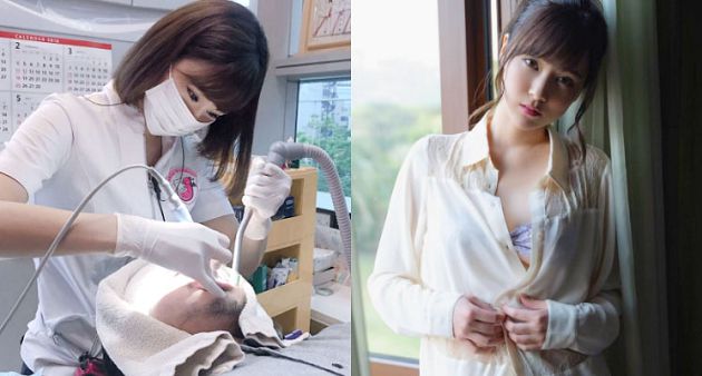 日本F杯正妹牙醫爆紅！襯衫爆開「春光外洩」 網：全看光了～