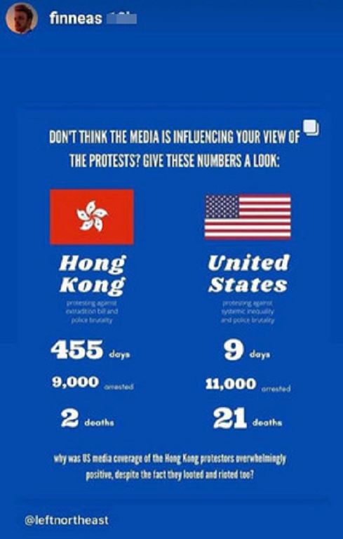 踩中國網友底線!怪奇比莉為「黑人踩頸」發聲被警告:急下架限動