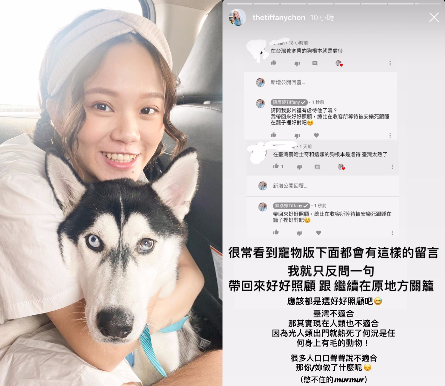 「台灣養寒帶狗是虐待」！新片遭網酸 陳彥婷反問：你做了什麼？