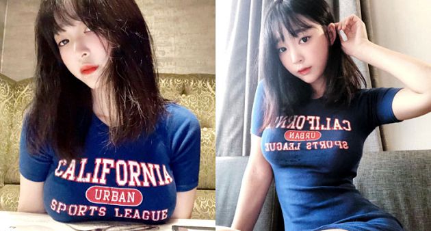 E級巨球遮不住！清純網紅「全身被綁」動不了：春光全外洩～