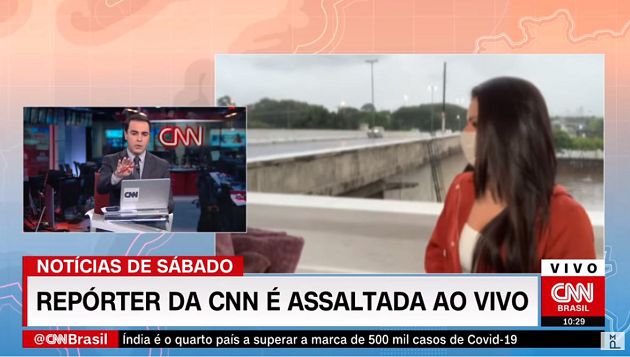 記者現場連線「突遇流浪漢」！「亮刀搶劫」全直播：網全嚇歪