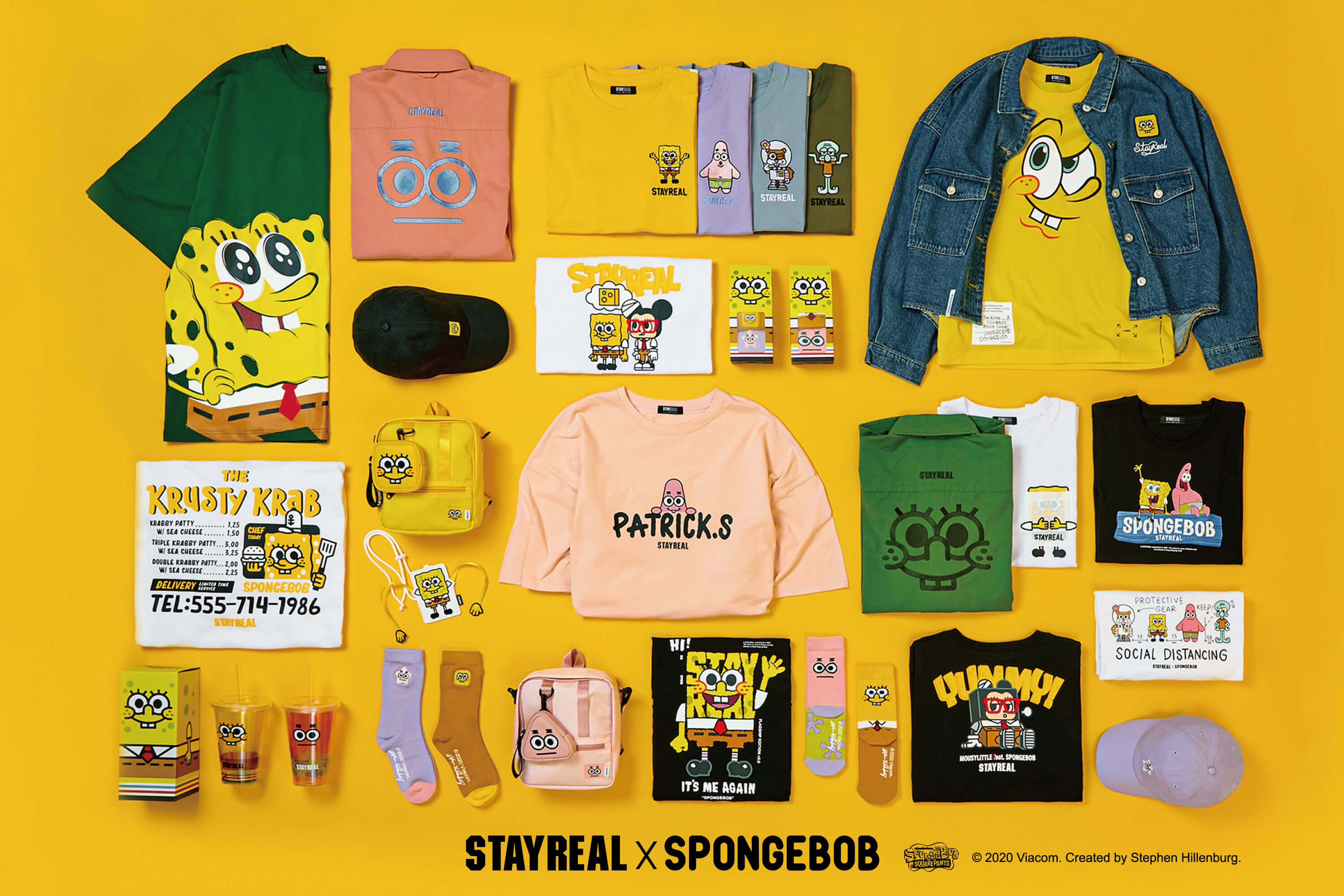 STAYREAL X 海綿寶寶強勢回歸!夏日必備「吸管杯、老帽」時尚登場