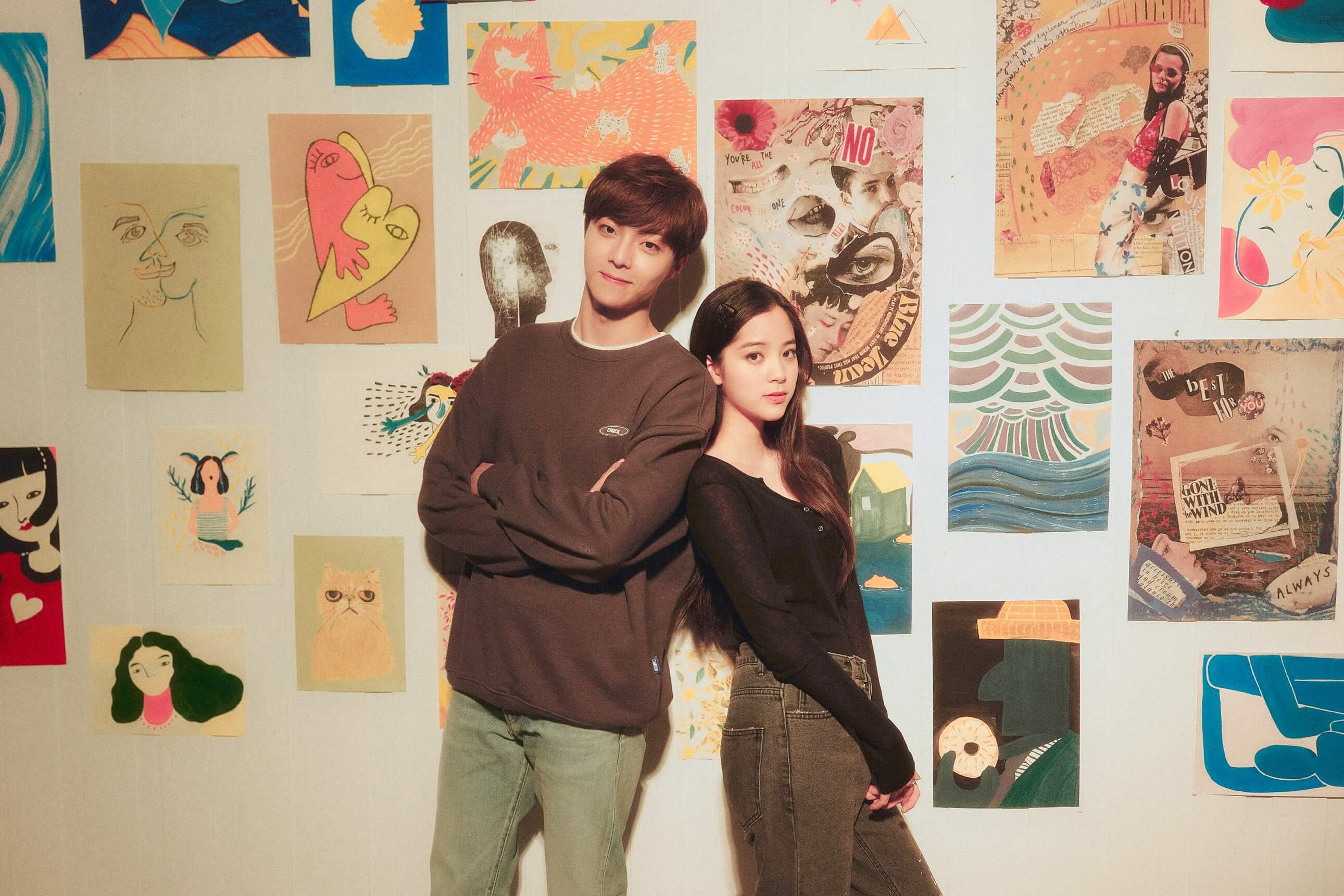 歐陽娜娜「驚喜合作陳立農」 牽手漫步互動超甜蜜!