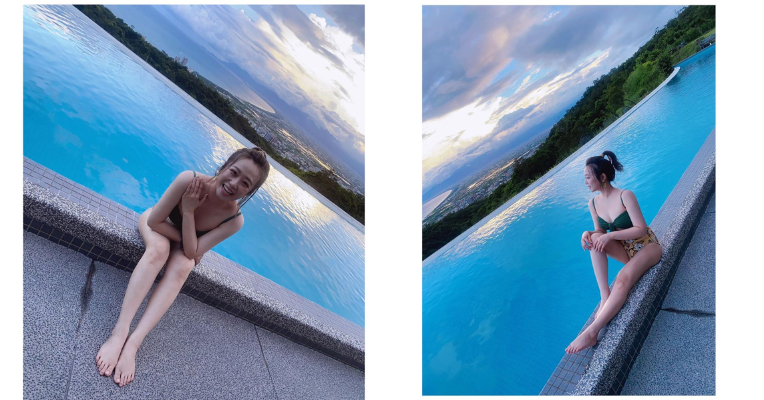 茵聲出遊羞露美背！隔天再發文　網見胸前黑縫：可以擠深一點