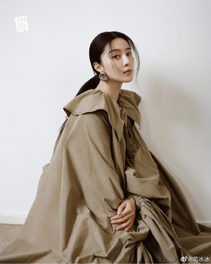 細肩帶包不住！范冰冰辣曬「深V渾圓半球」　迷濛表情全拍下！