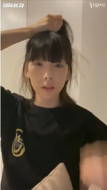 太妍突將長髮剪到鎖骨!「妹妹頭+黑髮」曝防疫心情:好像失業