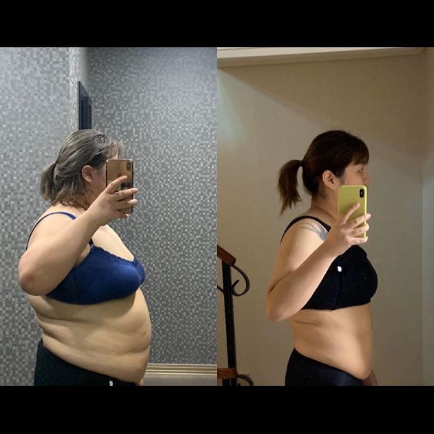 吃播直播主「狂甩44公斤」!肚子三層肉全消風 對比照曝光網看歪